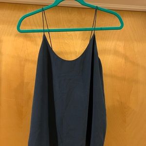 NWT Everlane 4 Navy Silk Cami